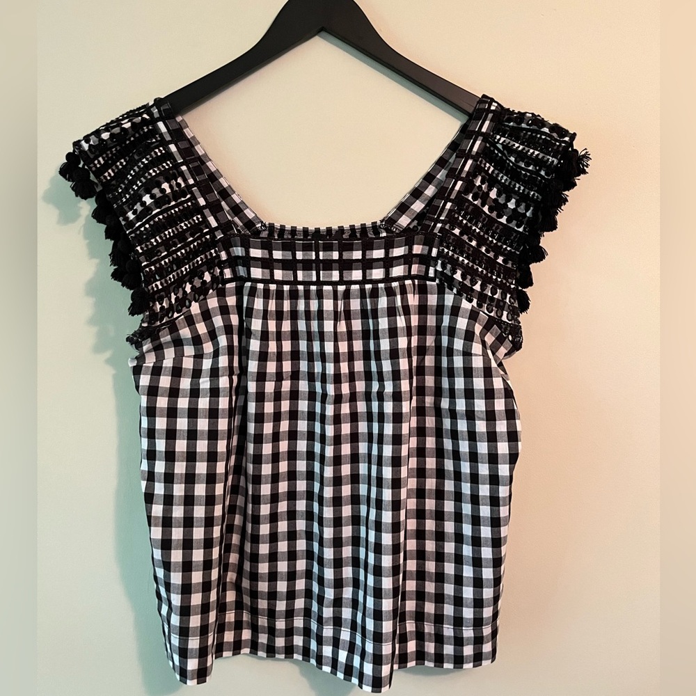 ~ JCrew Plaid Top